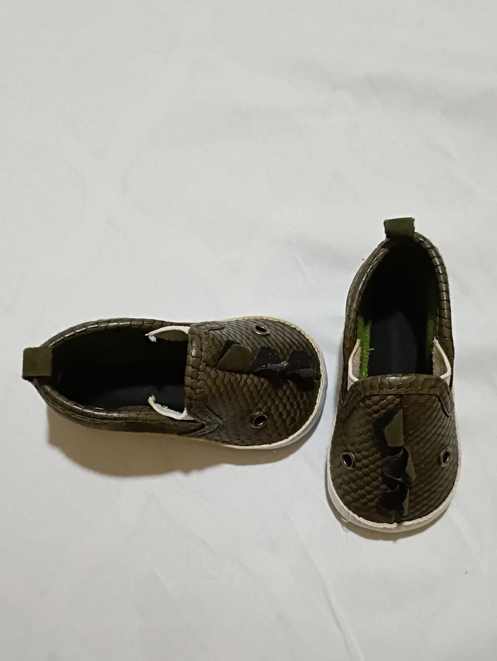 & Other Stories Olive Green Slip-On Baby Walker Shoes